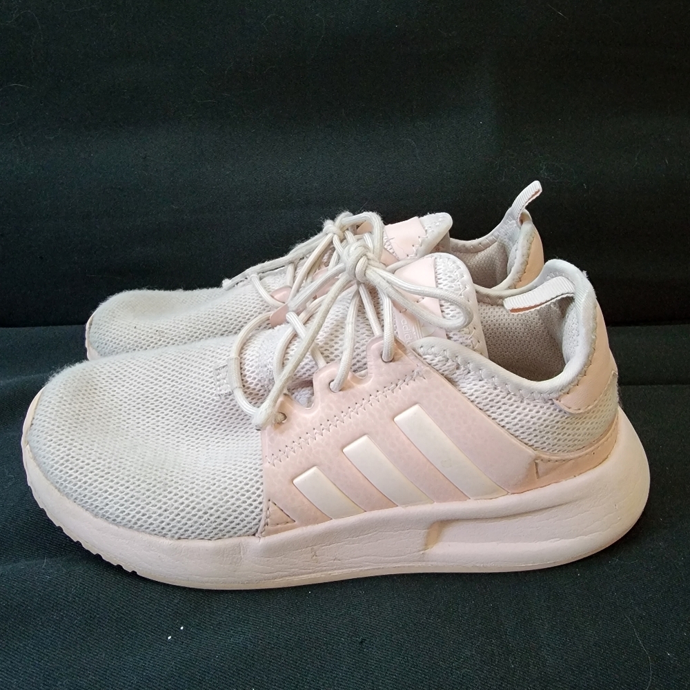 Girls Size 2 pink Adidas shoes